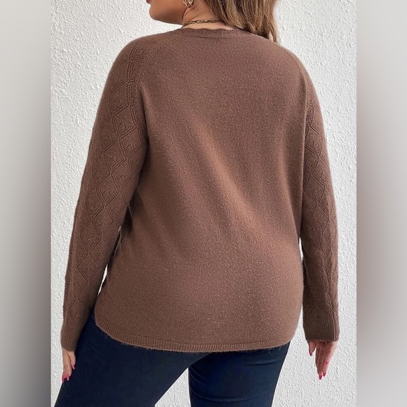 NWOT Raglan Sleeve Drawstring Sweater - Picture 3 of 7